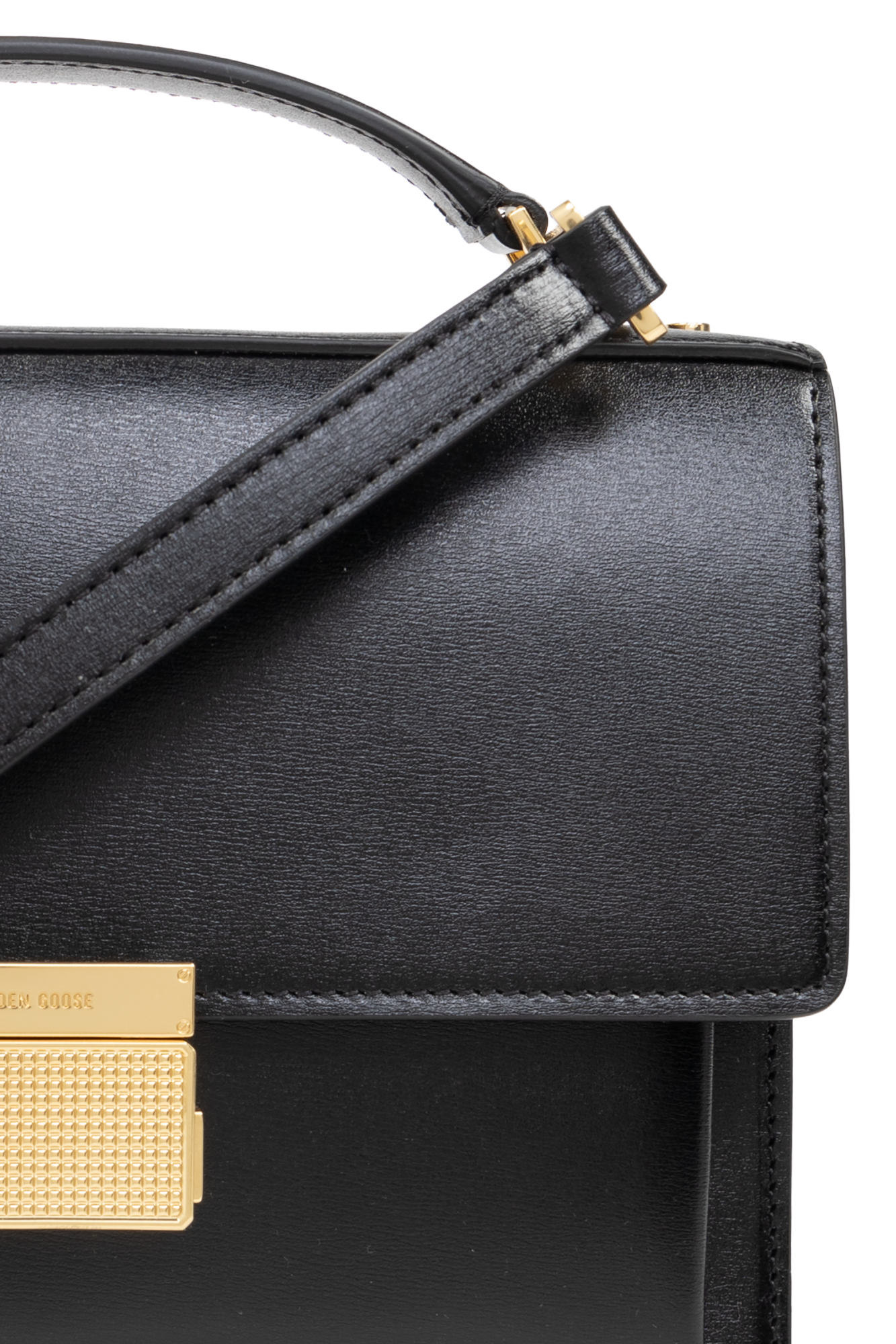 【送料&関税込】Golden  Venezia Bag Venezia Bag in butter-colored boarded leather with gold details